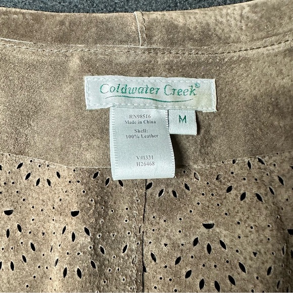 Coldwater Creek Suede Leather Jacket - Picture 4 of 7